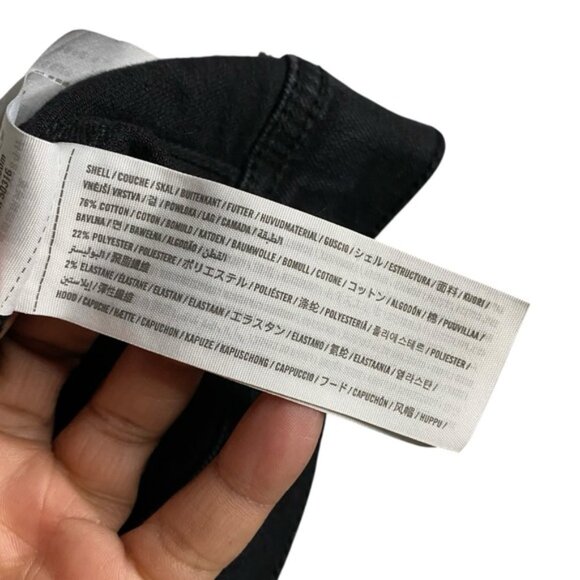 Hollister Men's Black Epic Flex Denim Button Down Hooded Jacket - Picture 6 of 7